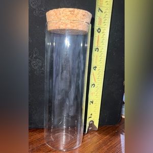 Glass jar with cork new- 3 jars per order